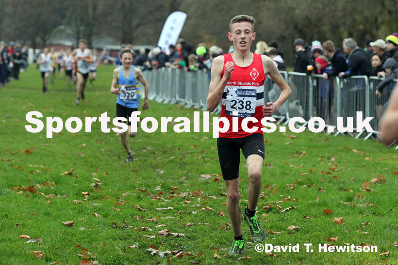 Boys under-15s, 2019 European Cross Country Trials and British Cross Challenge, Sefton Park, Liverpool.  Photo: David T. Hewitson/Sports for All Pics